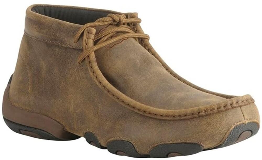 Twisted X Chukka Driving Mocs Shoes Leather Ankle Lace Up Wicking Tan 6M